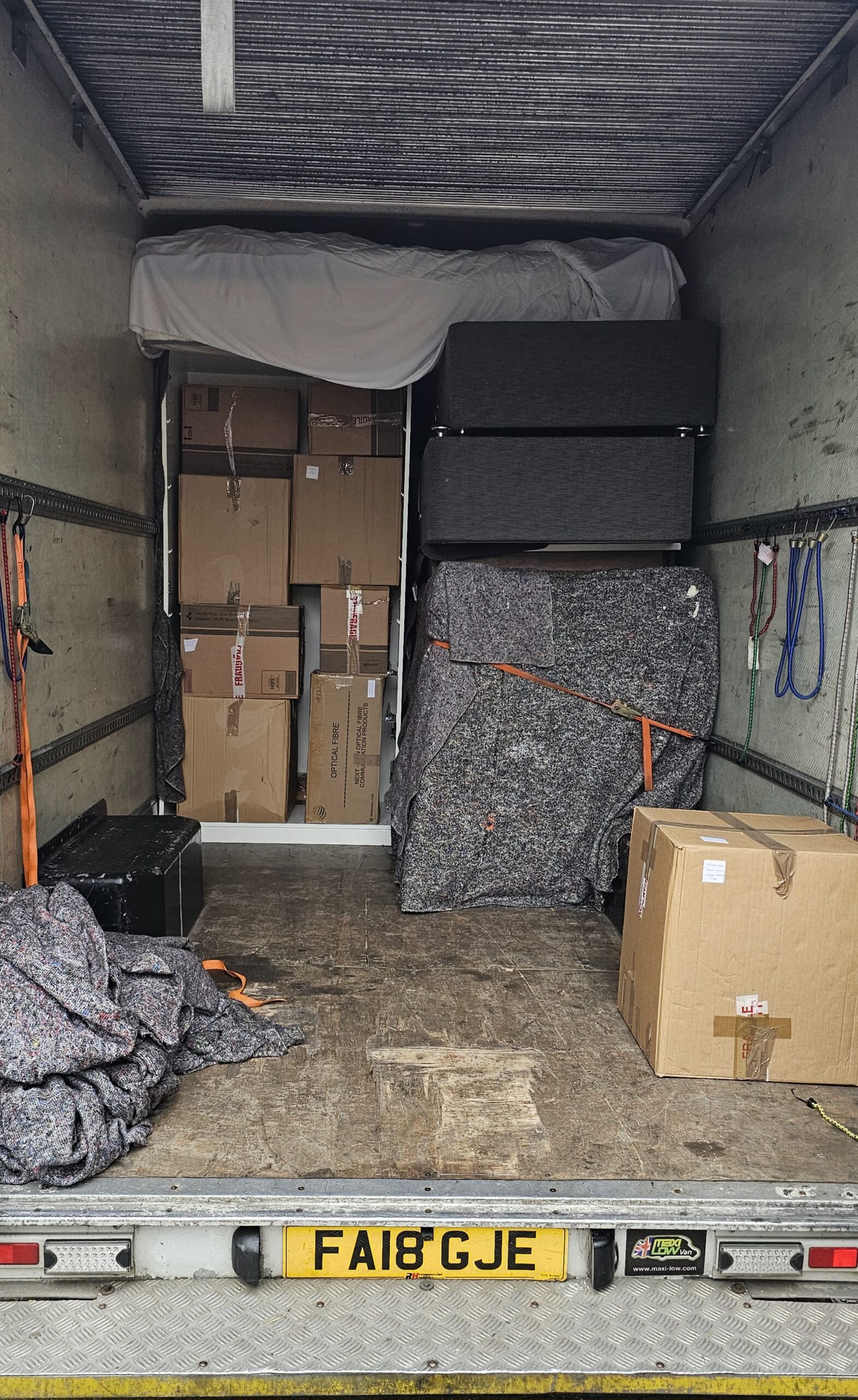 "Professional Bristol moving service van"